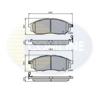 - Гальмівні колодки до дисків Comline CBP31524 (фото 1)