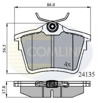 - Гальмівні колодки до дисків Comline CBP01252 (фото 1)