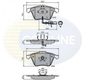 - Гальмівні колодки до дисків Comline CBP11753 (фото 1)