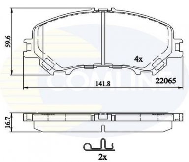 - Гальмівні колодки до дисків Comline CBP32304 (фото 1)