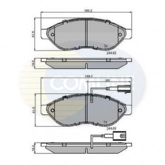 - Гальмівні колодки до дисків Comline CBP11589 (фото 1)