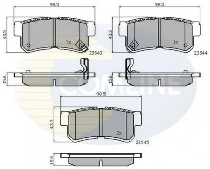 - Гальмівні колодки до дисків Comline CBP31126 (фото 1)