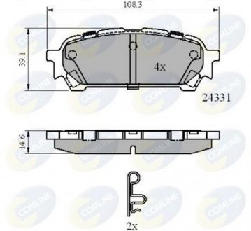 - Гальмівні колодки до дисків Comline CBP31775 (фото 1)