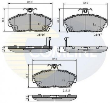 - Гальмівні колодки до дисків Comline CBP3232 (фото 1)