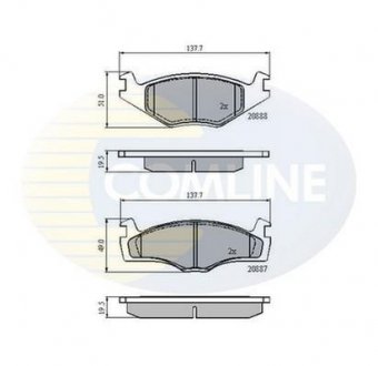 Колодки тормозные дисковые [ ] Comline CBP0149 (фото 1)