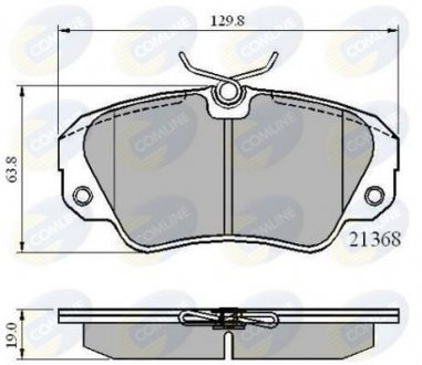 - Гальмівні колодки до дисків Comline CBP0493 (фото 1)