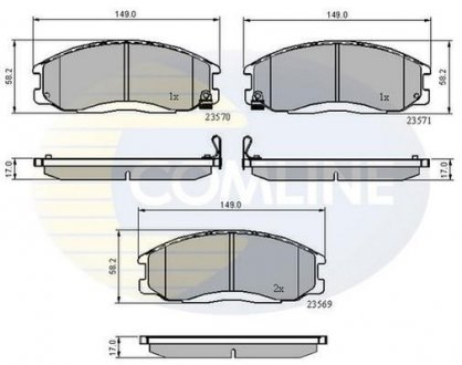 - Гальмівні колодки до дисків Comline CBP3938 (фото 1)