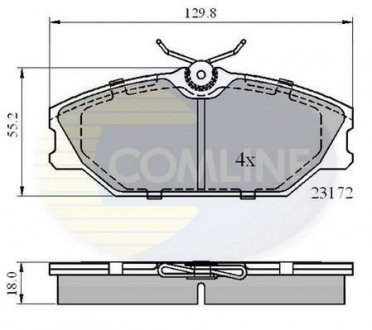 - Гальмівні колодки до дисків Comline CBP0526 (фото 1)