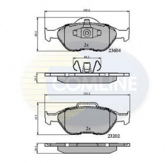 - Гальмівні колодки до дисків Comline CBP0891 (фото 1)