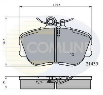 - Гальмівні колодки до дисків Comline CBP0503 (фото 1)