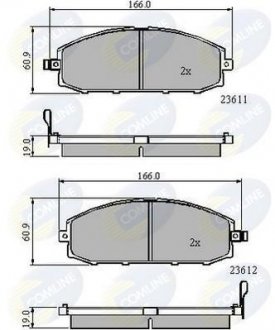 - Гальмівні колодки до дисків Comline CBP3777 (фото 1)