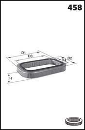 Фільтр повітря (аналогWA6024/LX881) MECAFILTER EL3556 (фото 1)