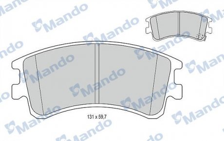 Колодки гальм. диск. MAZDA 6 передн. (вир-во) MANDO MBF015637 (фото 1)