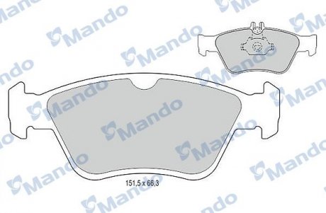 Гальмівні колодки до дисків MANDO MBF015111 (фото 1)