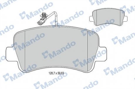 Тормозные колодки дисковые передние MANDO MBF015044 (фото 1)