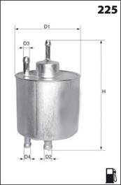 Фільтр палива (аналог/KL167) MECAFILTER ELE6093 (фото 1)