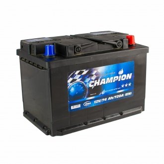 Black 74 Ah/12V Euro (0) CHAMPION CHB74-0 (фото 1)