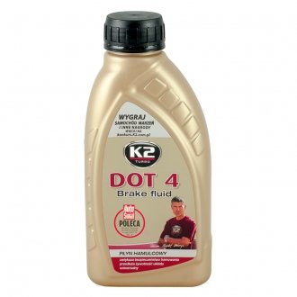 Гальмівна рідина / TURBO DOT 4 BRAKE FLUID 500G K2 T1041 (фото 1)