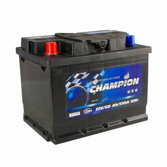 Black 60 Ah/12V (1) CHAMPION CHB60-1 (фото 1)