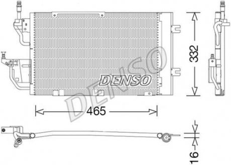 Радіатор кондиціонера DENSO DCN20037 (фото 1)