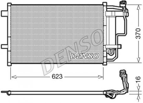 Радиатор кондиціонера DENSO DCN44007 (фото 1)