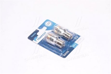 Лампа LED покажчиків поворотів і стоп-сигналів 24V BA15S 15SMD WHITE <> TEMPEST Tmp-LX17-S25-24 (фото 1)