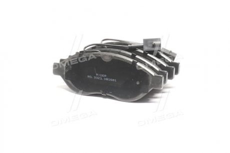 Колодка торм. диск. CITROEN JUMPER, FIAT DUCATO, PEUGEOT BOXER 06- передн. RIDER RD.3323.DB1681 (фото 1)