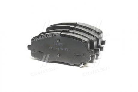 Колодка торм. диск. STANDARD KIA PICANTO 04-, HYUNDAI i10 передн. RIDER RD.24275STD (фото 1)