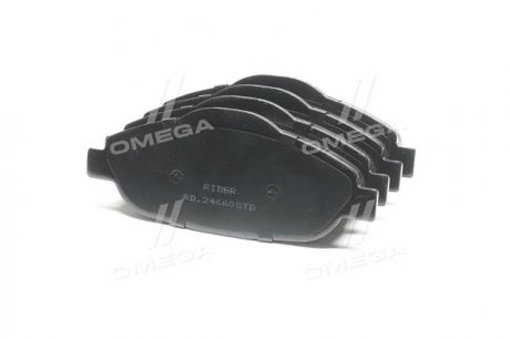 Колодка торм. диск. STANDARD PEUGEOT 308 07- передн. RIDER RD.24660STD (фото 1)