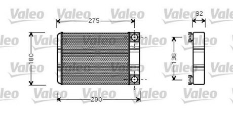 Радиатор обігрівача Valeo 812321 (фото 1)