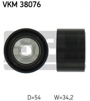 Паразитный / ведущий ролик, поликлиновой ремінь SKF VKM 38076 (фото 1)