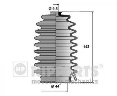 Пильовик рульового механізма NIPPARTS J2844002 (фото 1)