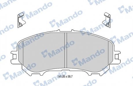 Тормозные колодки дисковые передні MANDO MBF015287 (фото 1)