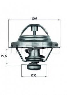 Термостат системи охолодження MAHLE TX 24 87 D (фото 1)