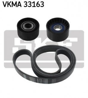 К-т,поліклиновий пас+натягувач SKF VKMA 33163 (фото 1)
