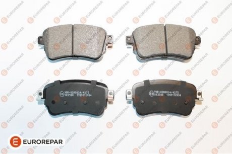 КОЛОДКІ ГАЛЬМІВНІ 1шт в уп. Eurorepar 1675991880 (фото 1)