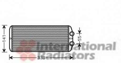 Радиатор отопителя C4 PICASSO/PARTNER/BERLIN Van Wezel 40006312 (фото 1)