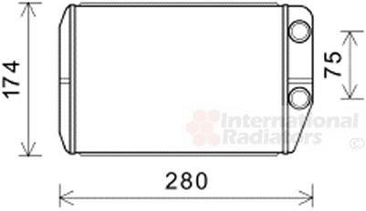 Радиатор отопителя FIAT DUCATO 06- Van Wezel 17006410 (фото 1)