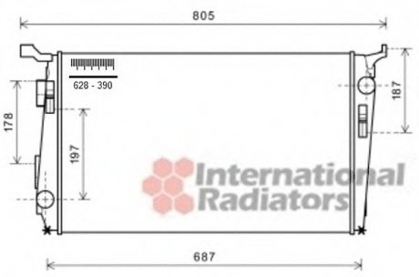 Радиатор (вир-во) Van Wezel 15002005 (фото 1)