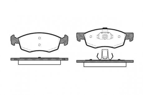 Колодки тормозные дисковые передні, (тип ATE), FIAT Doblo, 01-05 WOKING P0723.30 (фото 1)