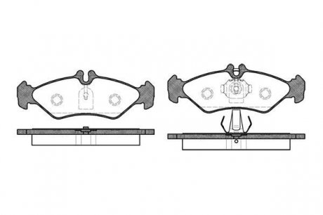 Гальмівні колодки зад. Sprinter 208-216 96-06 (ATE) WOKING P4793.00 (фото 1)
