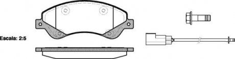 Колодки передние FWD, 2.2TDCI WOKING P13513.02 (фото 1)