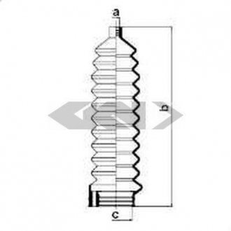 Пыльник рулевого механизма GKN SPIDAN 83645 (фото 1)