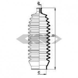Пыльник рулевого механизма GKN SPIDAN 83868 (фото 1)