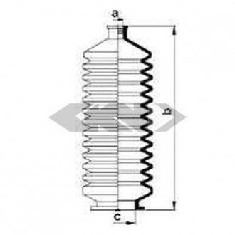 Пыльник рулевого механизма GKN SPIDAN 83540 (фото 1)