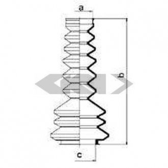 Пыльник рулевого механизма GKN SPIDAN 83516 (фото 1)