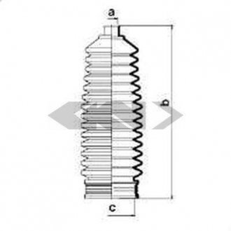 Пыльник рулевого механизма GKN SPIDAN 83743 (фото 1)