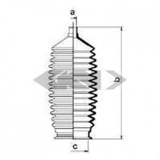 Пыльник рулевого механизма GKN SPIDAN 83943 (фото 1)