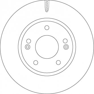 Тормозной диск 51712G2100 TRW DF6936 (фото 1)