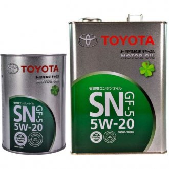 Масло моторное / / Daihatsu SN/GF-5 5W-20 (1 л) TOYOTA 888010606 (фото 1)